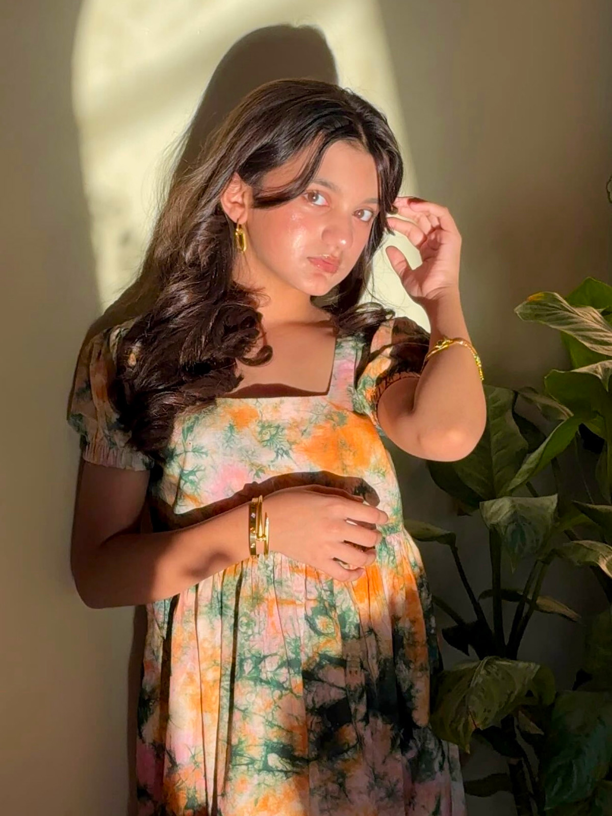 Tie Dye Cotton Dress - Loved by Girl Blogger Sabrina
